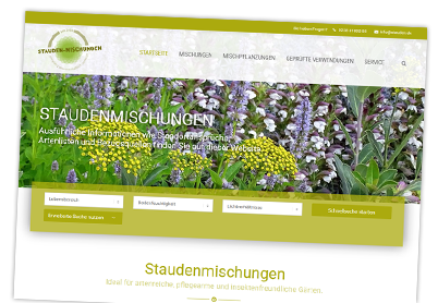 Website Staudenmischungen